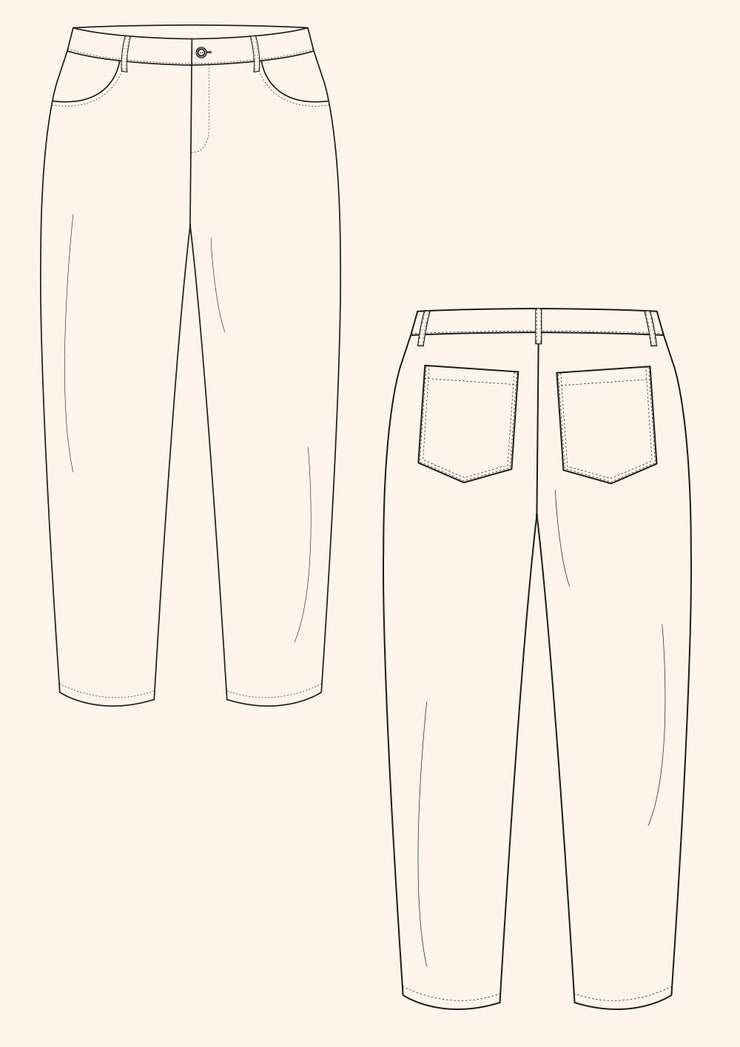 UK 10-26/ US 6-22/ Classy Pegged Trousers Pants/ Digital Sewing Pdf-pattern for  Women mc2patterns Mc2-9018 -  Hong Kong