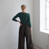 Boatneck Top & Spring Trousers