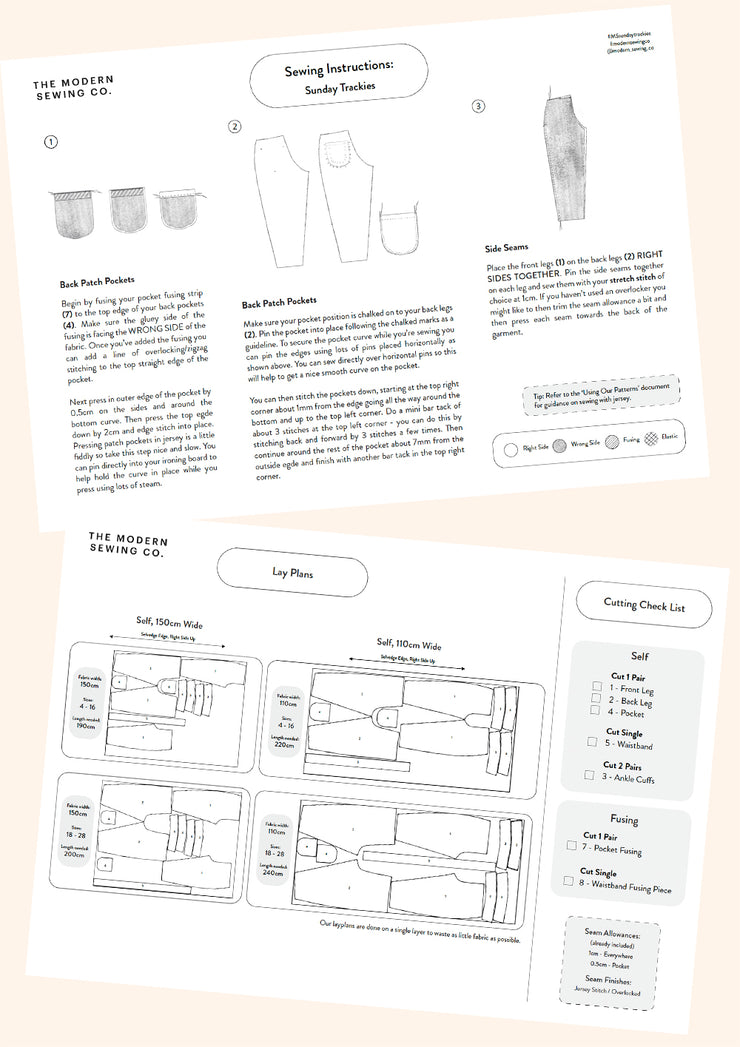 Sunday Trackies | PDF Pattern