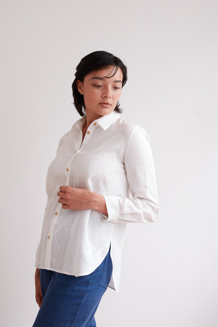 Cotton Drill Frill Sleeve Jacket - Women - Ready-to-Wear